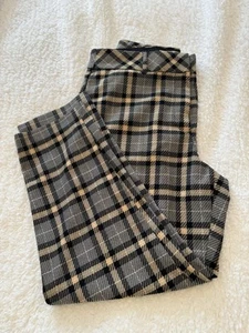 HM plaid pant Ankle Elastic Waist 12 - Picture 1 of 12