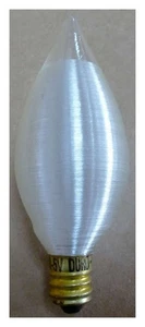 2 PACK 40 Watt C11 Satin Spun Bulbs with Candelabra Base by Duro-Mex #4055 - Picture 1 of 3