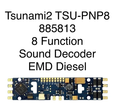 Soundtraxx Tsunami2 TSU-PNP8 Sound Decoder 8 Functions : EMD Diesel ~ 885813 - Image 1 of 4