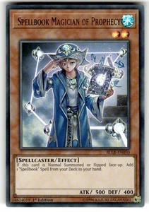Yugioh Spellbook Magician Of Prophecy BLLR-EN050 Ultra Rare 1st Ed NM - Picture 1 of 2