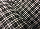 10Meters Of 57 Black Maroon White And Blue Poly Cotton Tartan Check