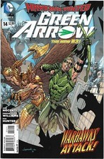 Green Arrow (New 52) #14 - VF/NM - Hawkman