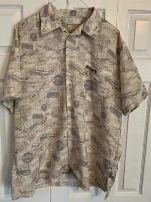 Vintage Hard Rock Cafe Beijing Save the Planet 1994 Button Front Shirt XXL 2XL - Image 1 of 2