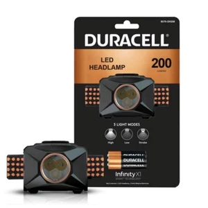 Duracell 200 Lumen LED Head Lamp Torch - Picture 1 of 4
