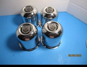 4 CENTER CAPS STEEL CHROME 5 LUG CONVO PRO CENTER LINE WHEELS VINTAGE 3.17" OD - Picture 1 of 1