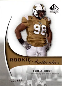 B2917- 2010 SP Authentic #201 Torell Troup RC /999 SAMPLE PIC - Picture 1 of 2