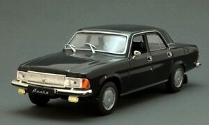 GAZ-3102 Black VOLGA Soviet Sedan USSR 1982 Year 1/43 Scale Diecast Model Car