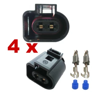 Car connector - AMP Tyco VAG 2-pin (4 x FEMALE) 1J0 973 722 1J0973722 plug fcc - Picture 1 of 3