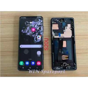 GENUINE OLED Samsung Galaxy S20 Ultra G988 LCD Screen Display Touch+Frame Black - Picture 1 of 7