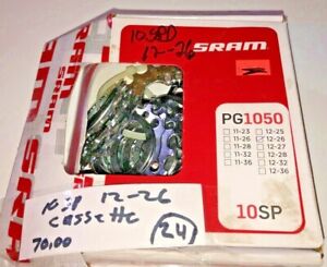 SRAM PG-1050 CASSETTE - 10 SPEED, 12-26T, SILVER