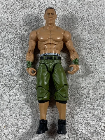 LOOSE WWE Elite 2011 John Cena Action Figure Green Shorts Cover