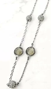 "Collar Lia Sophia ""Jody"" Tono Hematita con Cristales Cortados 40-43" - Imagen 1 de 5