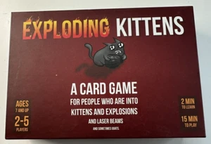 Exploding Kittens Card Game Original Edition Complete 2015 - Picture 1 of 4