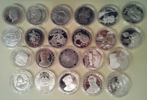 10 Euro Gedenkmünzen Silber PP VFS von 2010 - 2013 in Kapseln - 22 Stück - Bild 1 von 1