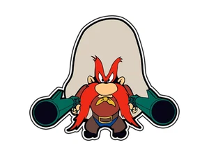 #1294 Yosemite Sam #1 Animado Dibujos Animados Pegatina Impermeable Vinilo Calcomanía Troquelada Coche - Imagen 1 de 1