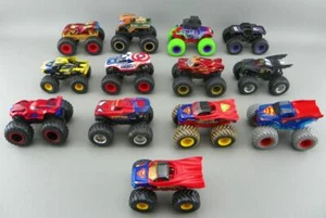Spin Master Hot Wheels Monster Jam Diecast 1/64 Marvel DC Spiderman Superman Lot - Picture 1 of 6