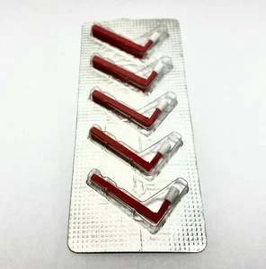 Fischer and Porter 141D001U23 Universal Marker Red PKG OF 5 - Picture 1 of 3