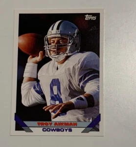 NFL TROY AIKMAN Dallas Cowboys 1993 Topps Football Trading CARD #530 - Bild 1 von 3