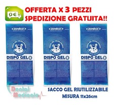 GHIACCIO GEL CALDO/FREDDO x 3 BUSTE RIUTILIZZABILI 11x26cm DISPOSITIVO MEDICO
