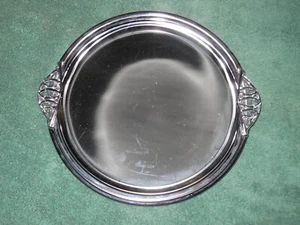 ONEIDA Silver Plated Serving Tray #19702 Milbern Chromium @ Handles ~ 13 inches. - Picture 1 of 3