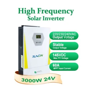 Inversor híbrido solar 3kW 24V MPPT todo en uno controlador 60A + WiFi monofásico - Imagen 1 de 10