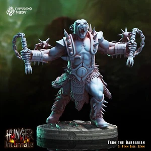 Trho der barbarische Hunger Mensch geworden Verkrüppelter Gott Gießerei D&D Miniatur Wargaming - Bild 1 von 4