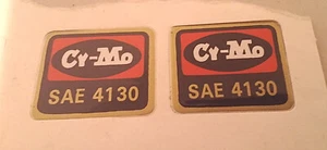 2 SAE 4130 Cr-Mo DECALs / STICKERs nos - Picture 1 of 3