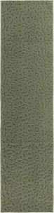 Ivy 2 Ft. X 8 Ft. Sage Green Geometric Solid Color Area Rug - Durable, Stylish, - Picture 1 of 12