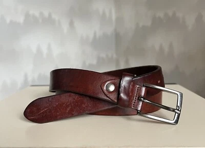 VALENTINO SARDELLA Brown Leather Belt  Made in Italy - Image 1 of 4