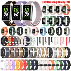 For Samsung Galaxy Fit 3 SM-R390 Strap Stainless Steel Silicone Nylon Watch Band - Picture 1 of 374