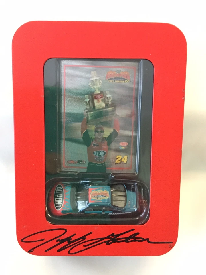 Jeff Gordon #24 Action Decorative Tin Card 2001 Monte Carlo Winston Cup Champion
