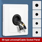 86Type Wall Blank Panel With Rubber Pad Cable Cover  Network Cable