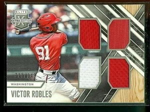 VICTOR ROBLES '17 PANINI ELITE EXTRA EDITION QUAD WORN 2 COLOR JERSEYS#/149 ~ RC - Picture 1 of 1