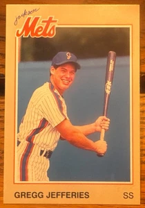 Gregg Jefferies 1987 Jackson Mets #24 Coca Cola Team Issued - Bild 1 von 2