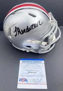Treveyon Henderson Signed Autographed Ohio State Buckeyes Mini Helmet PSA/DNA - Picture 1 of 2