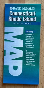 1997 ~ Rand McNally ~ Connecticut & Rhode Island ~ State Map - Picture 1 of 4