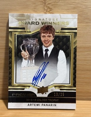 Ganadores del premio Upper Deck Premier Signature 2019/25 Artemi Panarin #SA-AP automático Foto 1 de 3