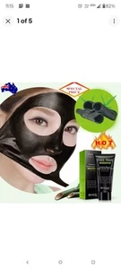 5x Blackhead Removal Bamboo Charcoal Peel Off Black Face Mask Deep Cleaning Nose - Picture 1 of 3