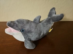 K&M International Wild Republic Gray DOLPHIN 10" Plush Stuffed Animal - Picture 1 of 3