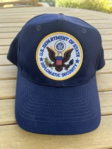 US Department Of State Diplomatic Security Navy Blue Baseball Cap Adult - Picture 1 of 6