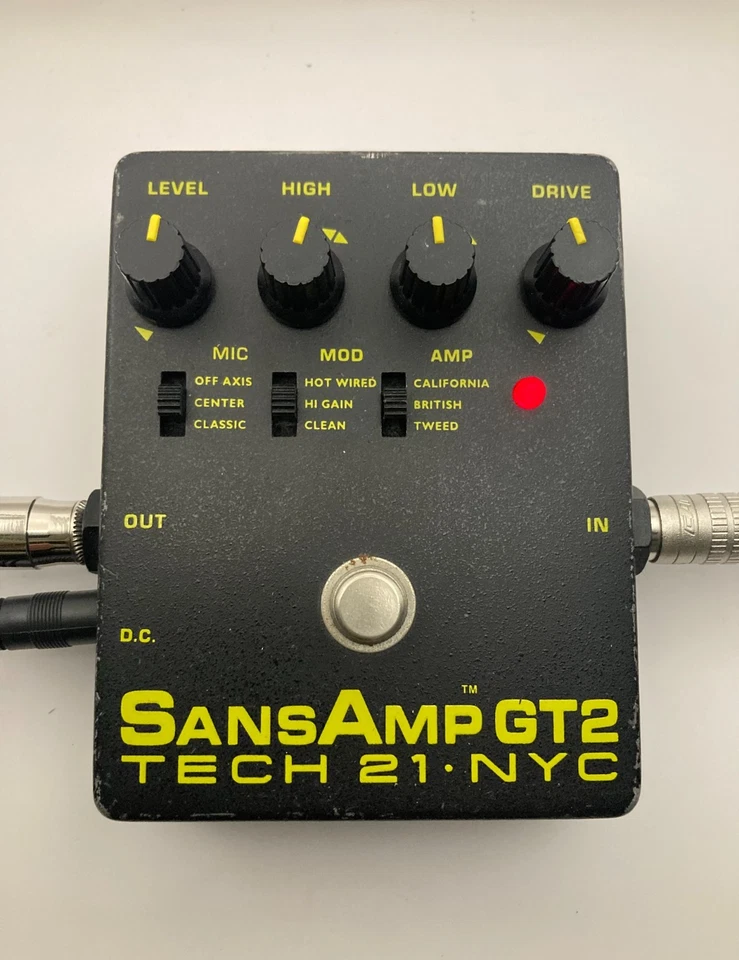 TECH21 SansAmp GT2  Amp Modeler Distortion Guitar effect pedal from japan - Image 1 of 4