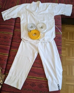 KWON Judo Ju Jutsu Taekwondo Karate Anzug Gürtel Kimono Judogi Kinder Gr. 0/140 - Bild 1 von 11