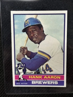 Hank Aaron 1978 Topps Sharp Brewers HOF #550 - Image 1 of 2