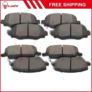 Fits 2015-2017 2018 2019 Jeep Renegade Front And Rear Brake Ceramic Pads - Picture 1 of 9