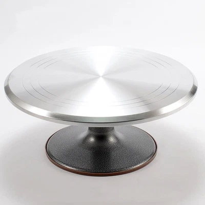 14 Inch Aluminum Rotating Cake Turntable, Revolving Cake Stand Cake Spinner D... - Image 1 of 4
