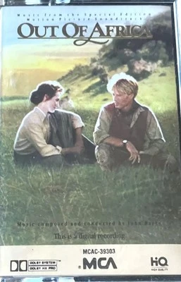 Out of Africa Cassette Digital Recording  Music John Barry 1987 Robert Redford - Image 1 of 4