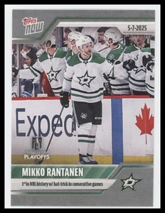 2024-25 Topps Now Mikko Rantanen 3rd in History with consective hat tricks - Bild 1 von 2