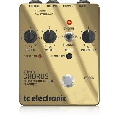 TC Electronic SCF SE Gold Stereo Chorus Flanger Pedal - Special Edition Gold - Image 1 of 4
