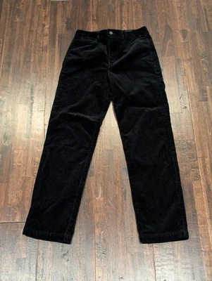 Polo Ralph Lauren Pants Boys 16 Youth XL Black Corduroy Classic Fit Zip Red Pony - Image 1 of 4