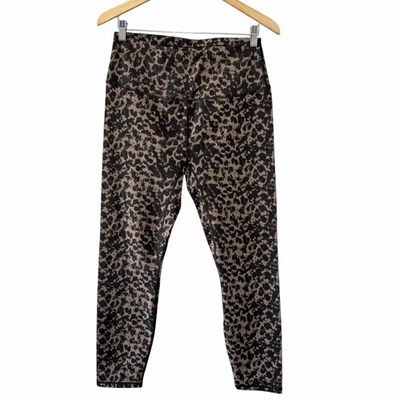 Varley FreeSoft High Rise 25” Leggings L Brown Cheetah Print Soft Stretch Yoga - Image 1 of 4